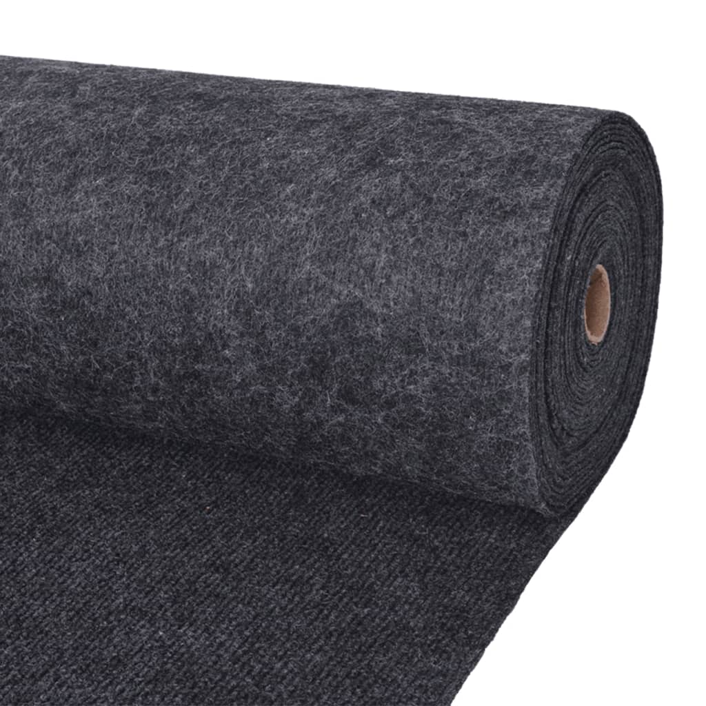 vidaXL Záťažový koberec, vrúbkovaný 1,2x20 m, antracitový