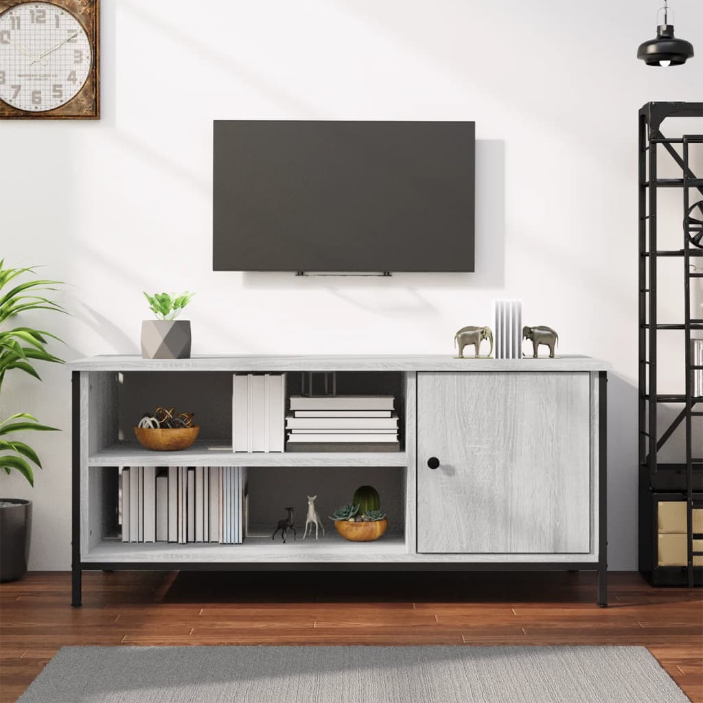 vidaXL TV skrinka sivý dub sonoma 100x40x45 cm spracované drevo