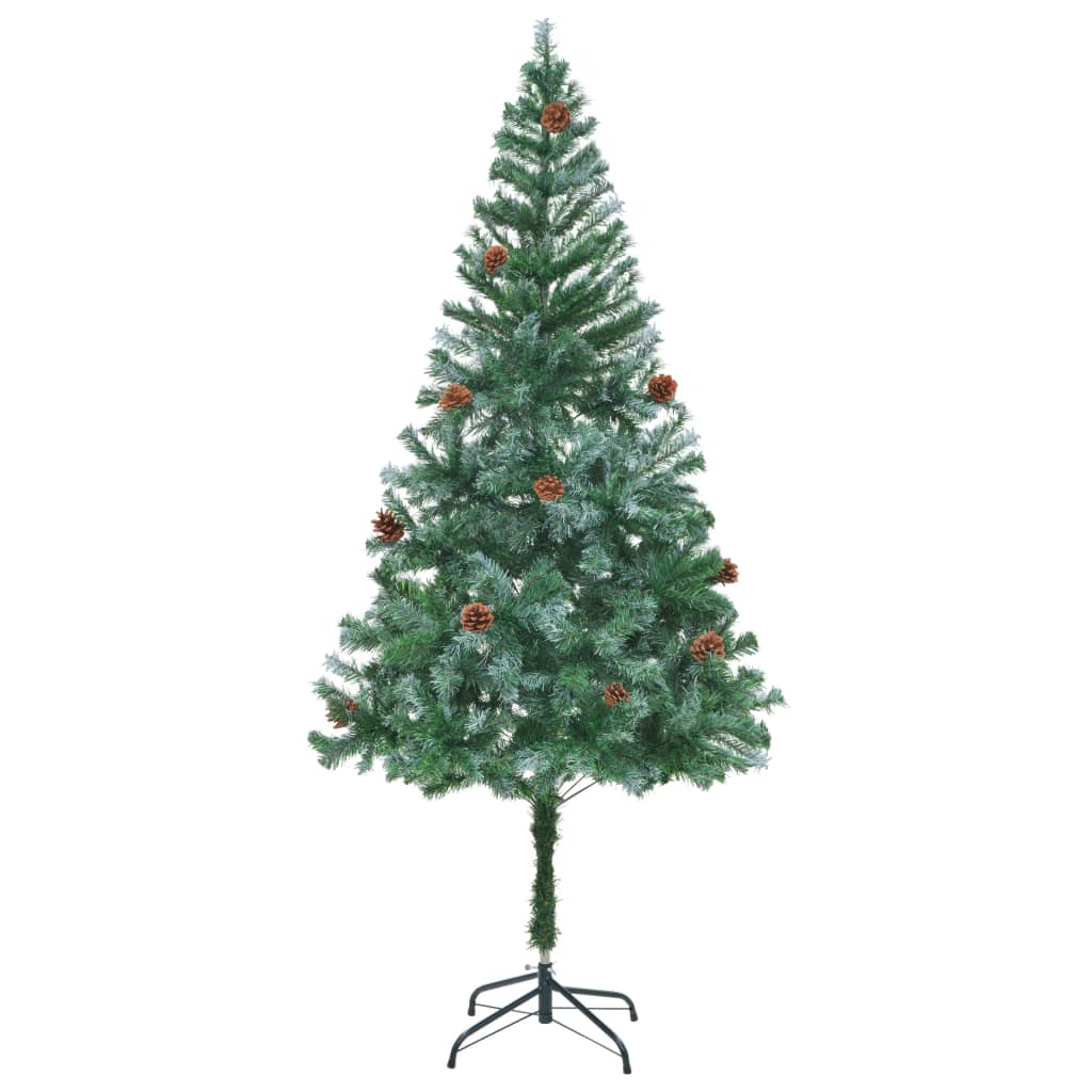 vidaXL Umelý vianočný stromček so šiškami 180 cm