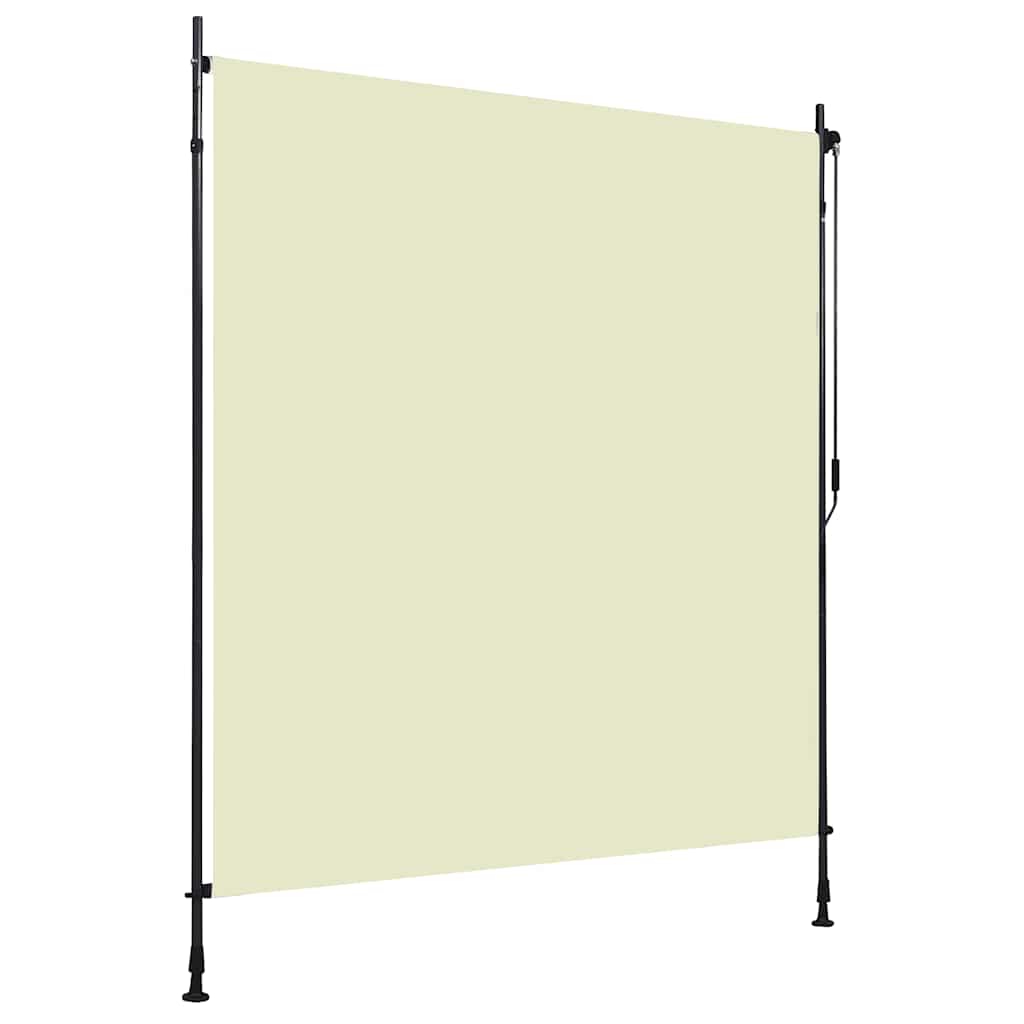 vidaXL Vonkajšia zatemňovacia roleta krémová 200x270 cm