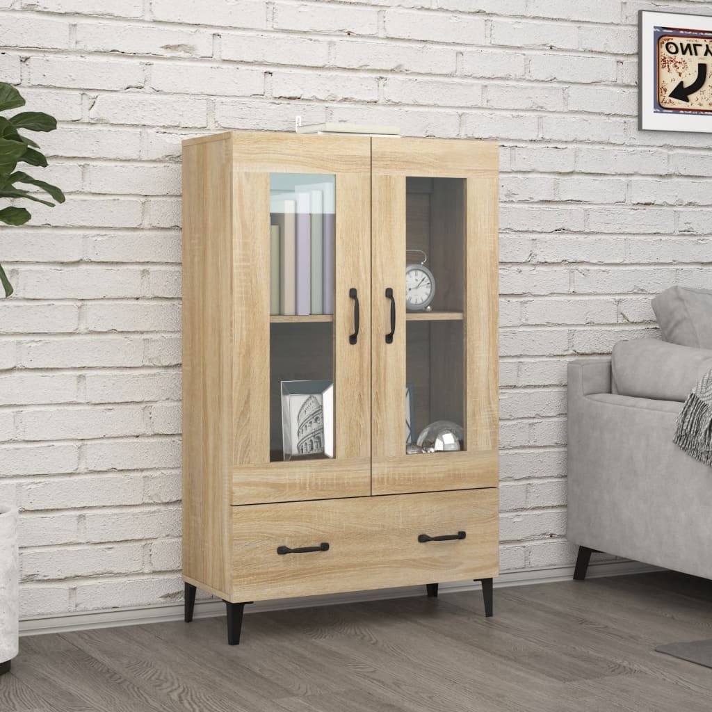 vidaXL Vysoká skrinka dub sonoma 70x31x115 cm spracované drevo