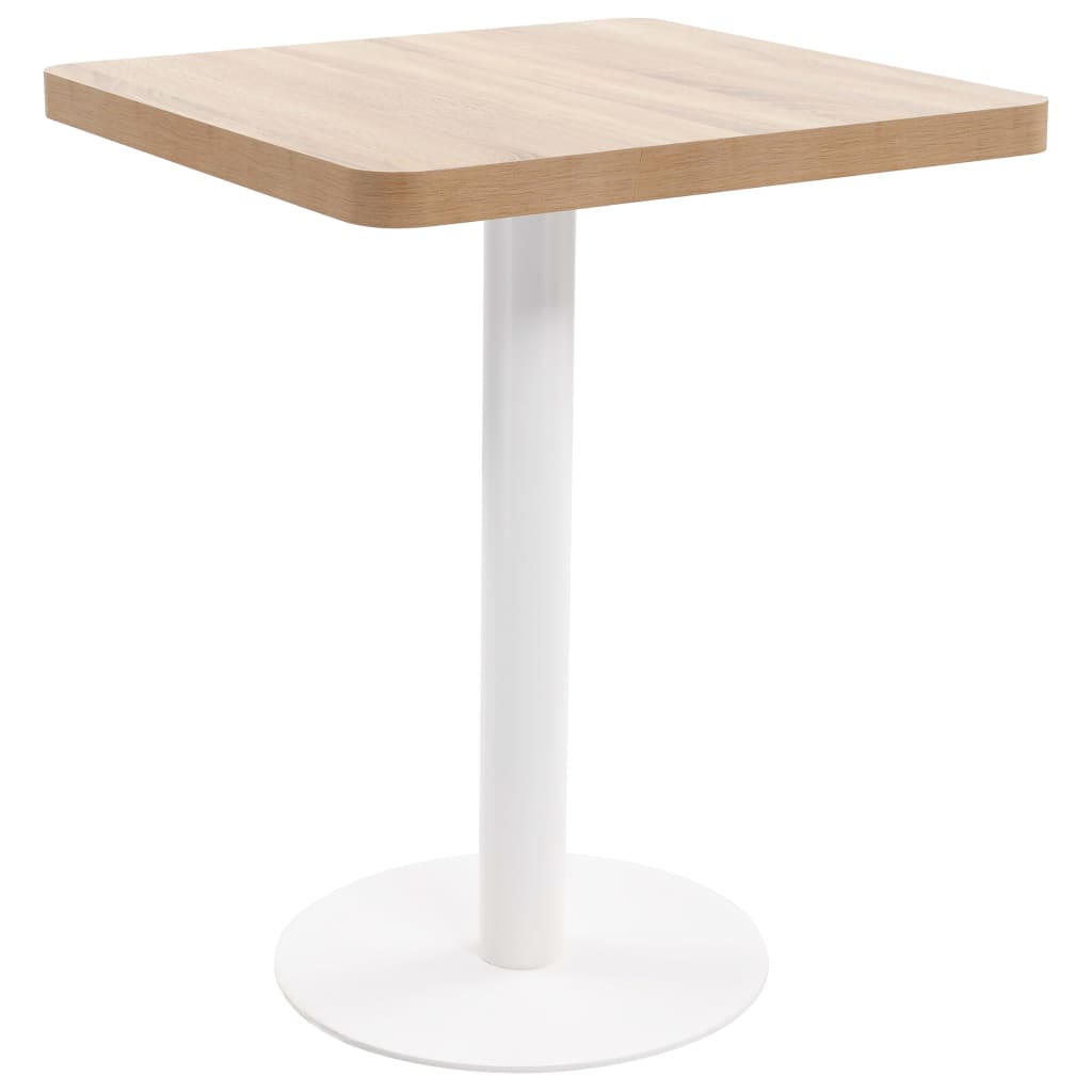 vidaXL Bistro stolík bledohnedý 60x60 cm MDF
