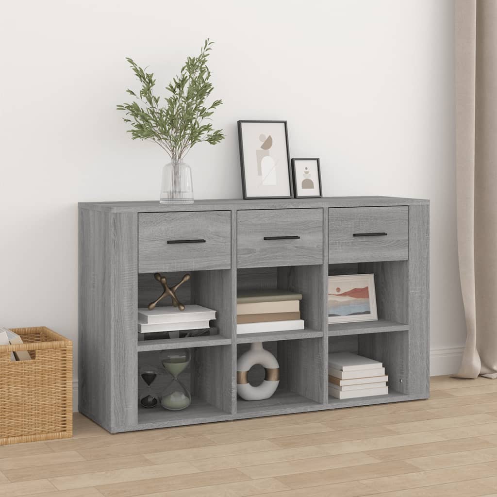 vidaXL Komoda sivá sonoma 100x30x59,5 cm spracované drevo