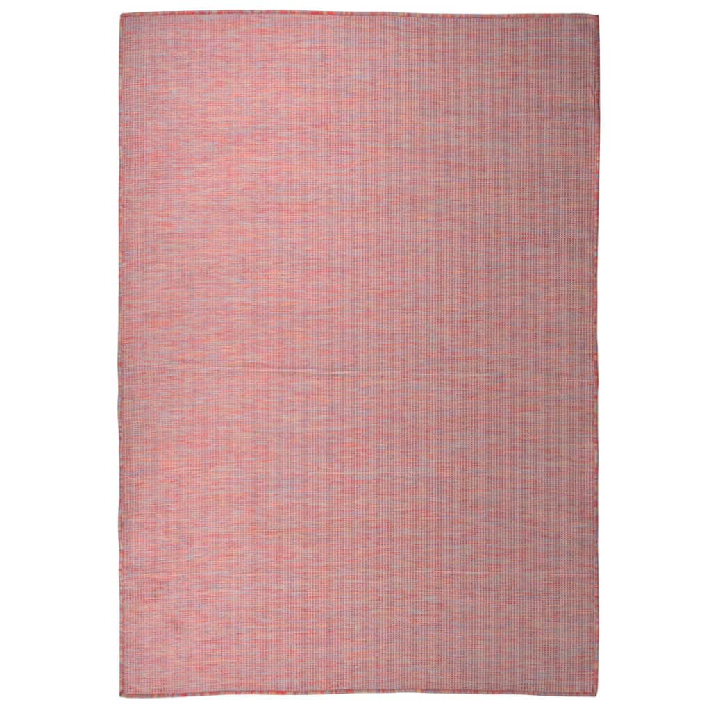vidaXL Vonkajší koberec s plochým tkaním 160x230 cm červený