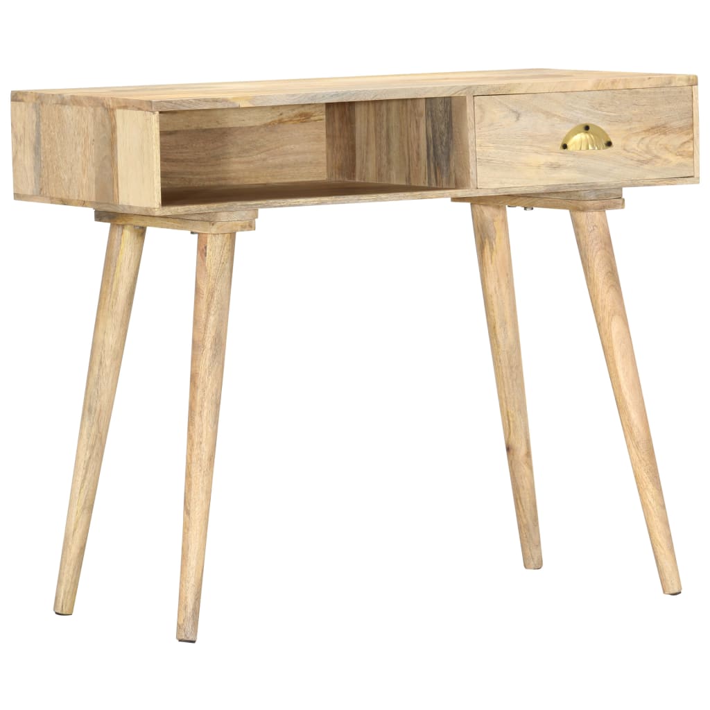 vidaXL Konzolový stolík 90x45x75 cm, mangový masív