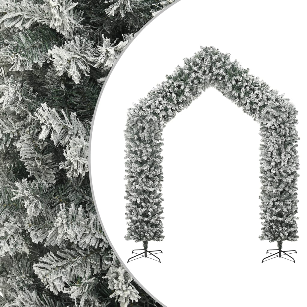 vidaXL Oblúk na vianočný stromček s naviatym snehom 270 cm