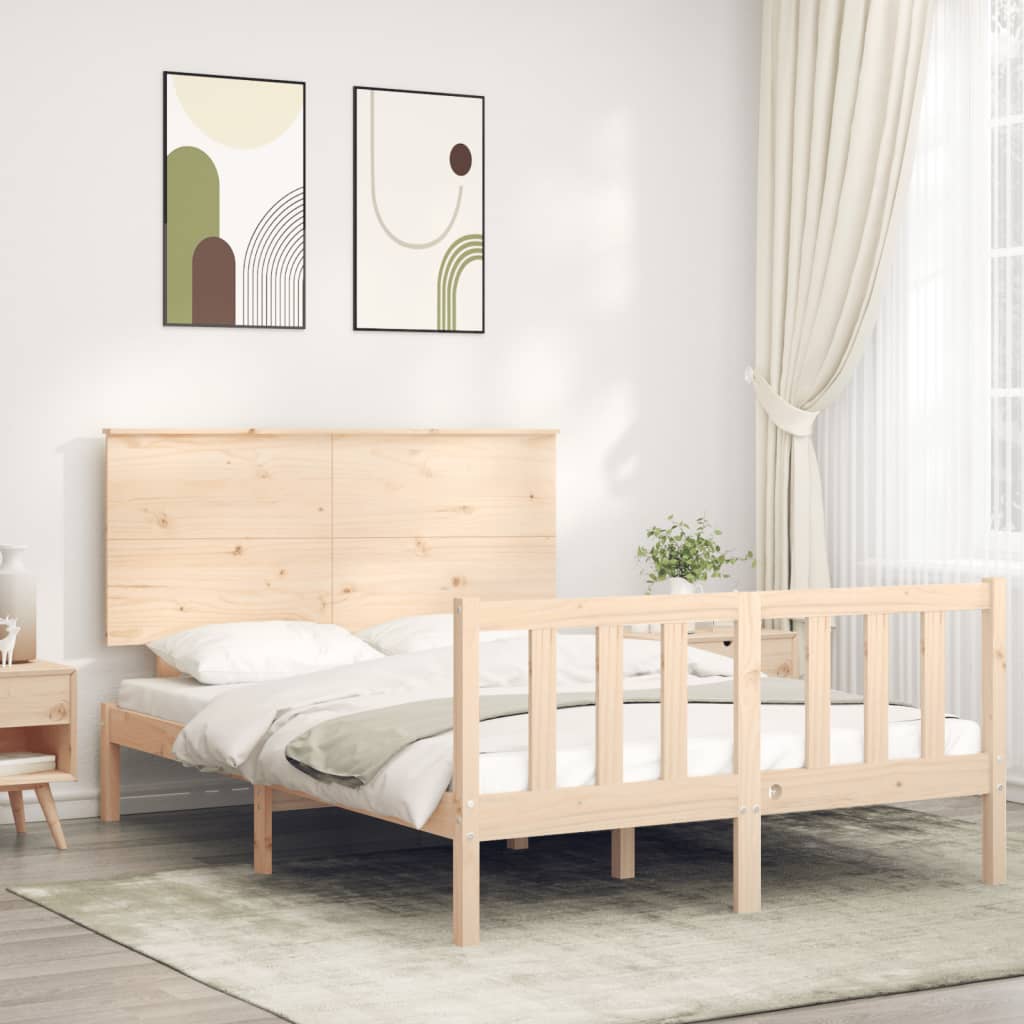vidaXL Posteľ s matracom 120x200 cm borovicový masív