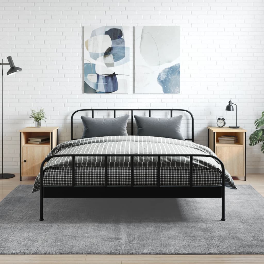 vidaXL Nočné stolíky 2 ks dub sonoma 40x42x60 cm kompozitné drevo