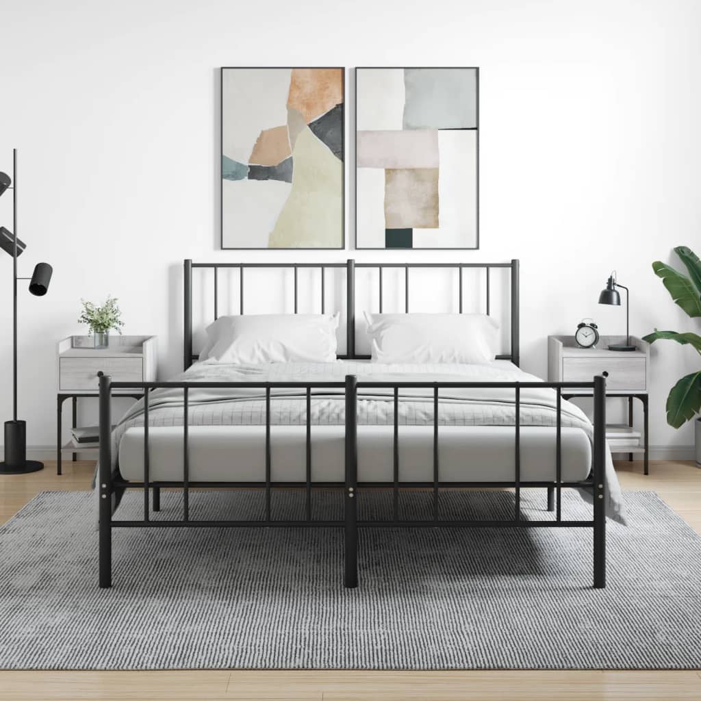 vidaXL Nočné stolíky 2 ks sivé sonoma 40,5x31x60 cm kompozitné drevo