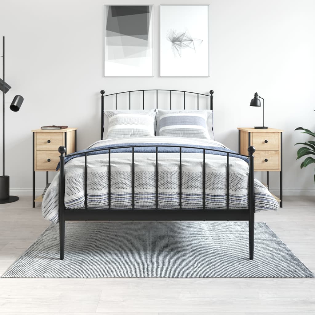 vidaXL Nočné stolíky 2 ks, dub sonoma 32x42x70 cm, kompozitné drevo