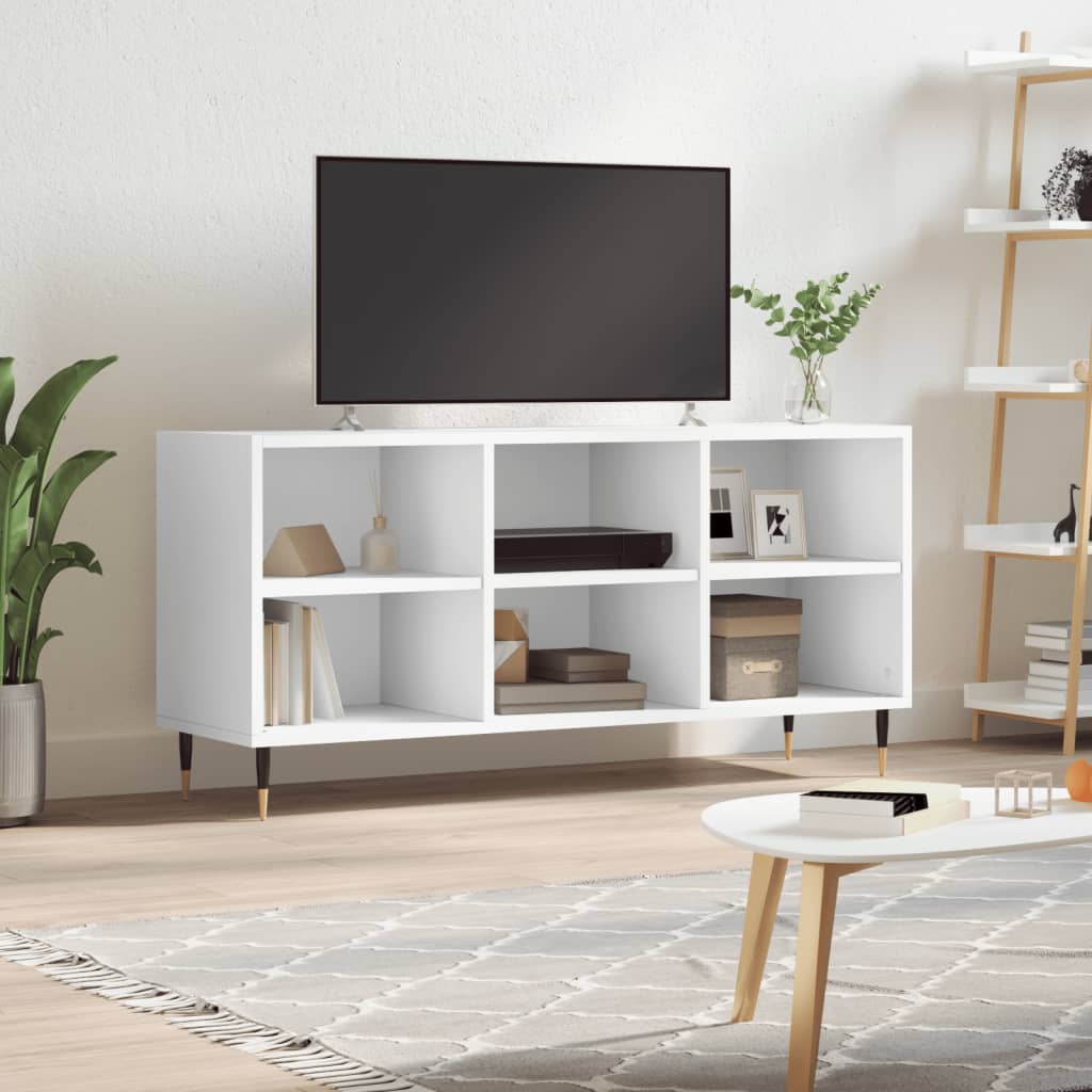 vidaXL TV skrinka biela 103,5x30x50 cm kompozitné drevo