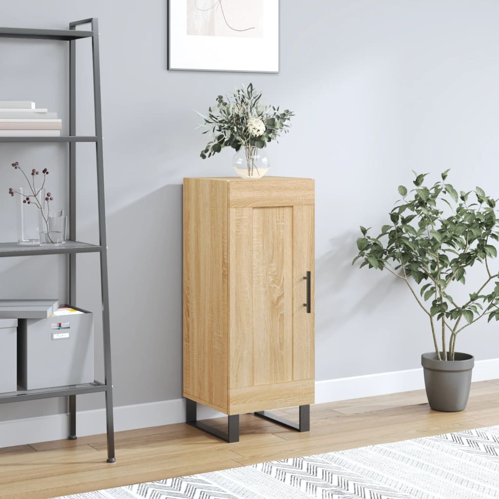 vidaXL Komoda dub sonoma 34,5x34x90 cm spracované drevo