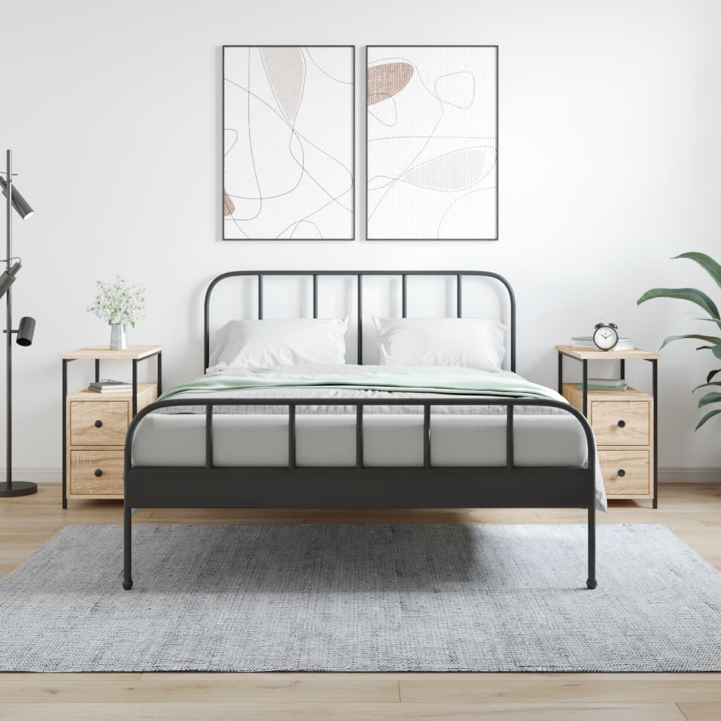 vidaXL Nočné stolíky 2 ks dub sonoma 30x60x60 cm kompozitné drevo