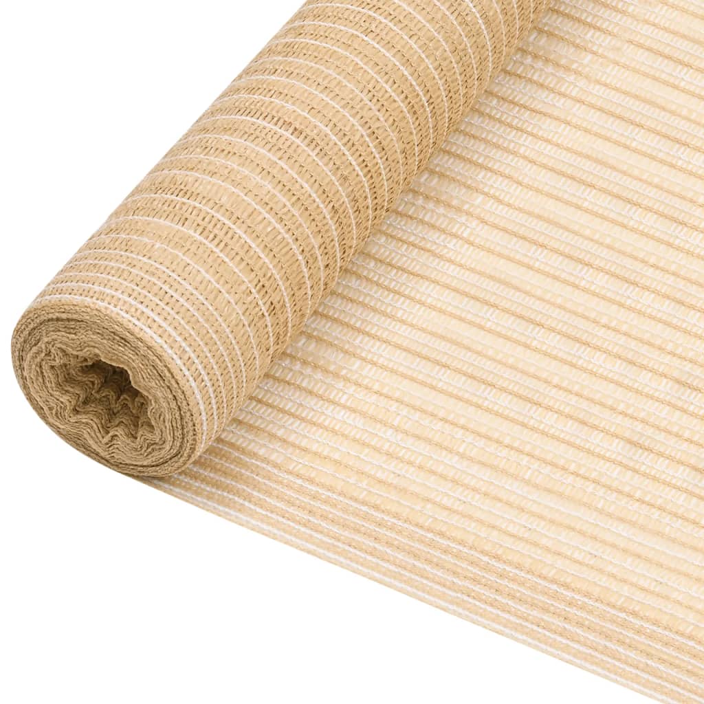 vidaXL Tieniaca sieť béžová 2x50 m HDPE 75 g/m²