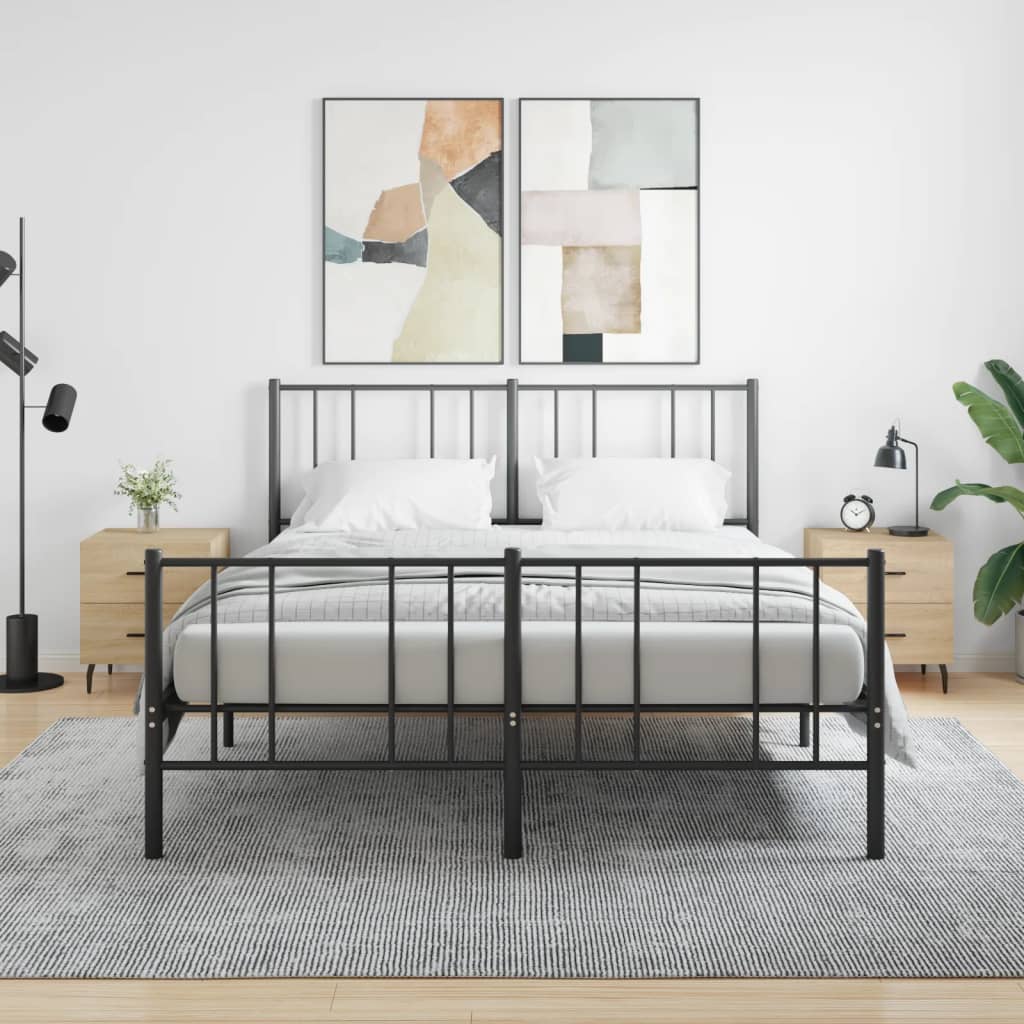vidaXL Nočné stolíky 2 ks dub sonoma 40x35x47,5 cm kompozitné drevo