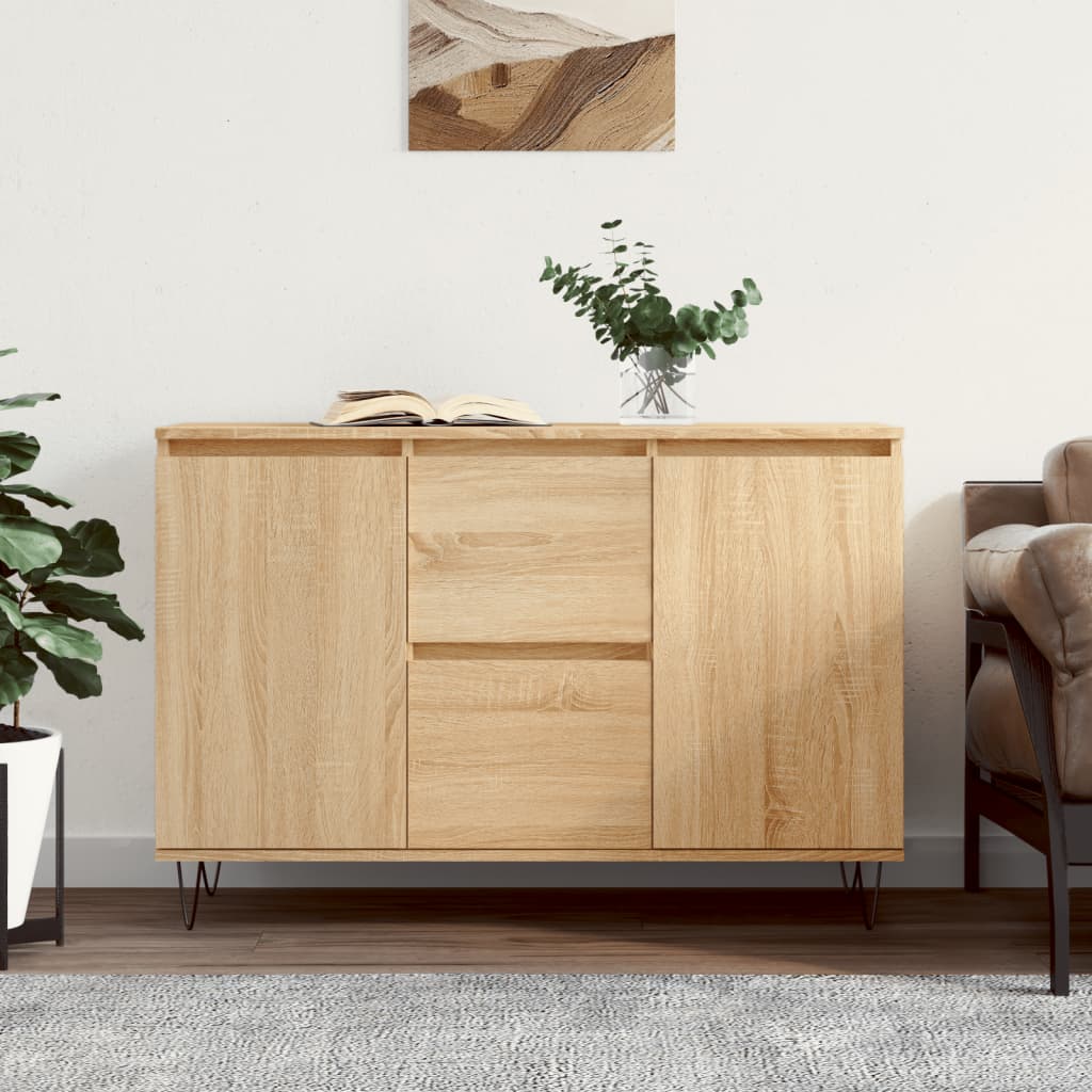 vidaXL Komoda dub sonoma 101,5x35x70 cm kompozitné drevo