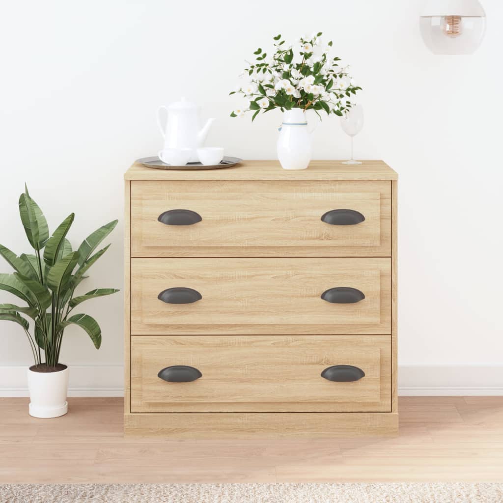 vidaXL Komoda dub sonoma 70x35,5x67,5 cm spracované drevo