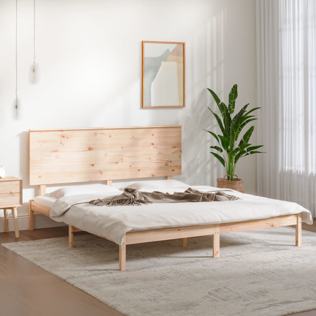 vidaXL Posteľ bez matraca 160x200 cm masívna borovica