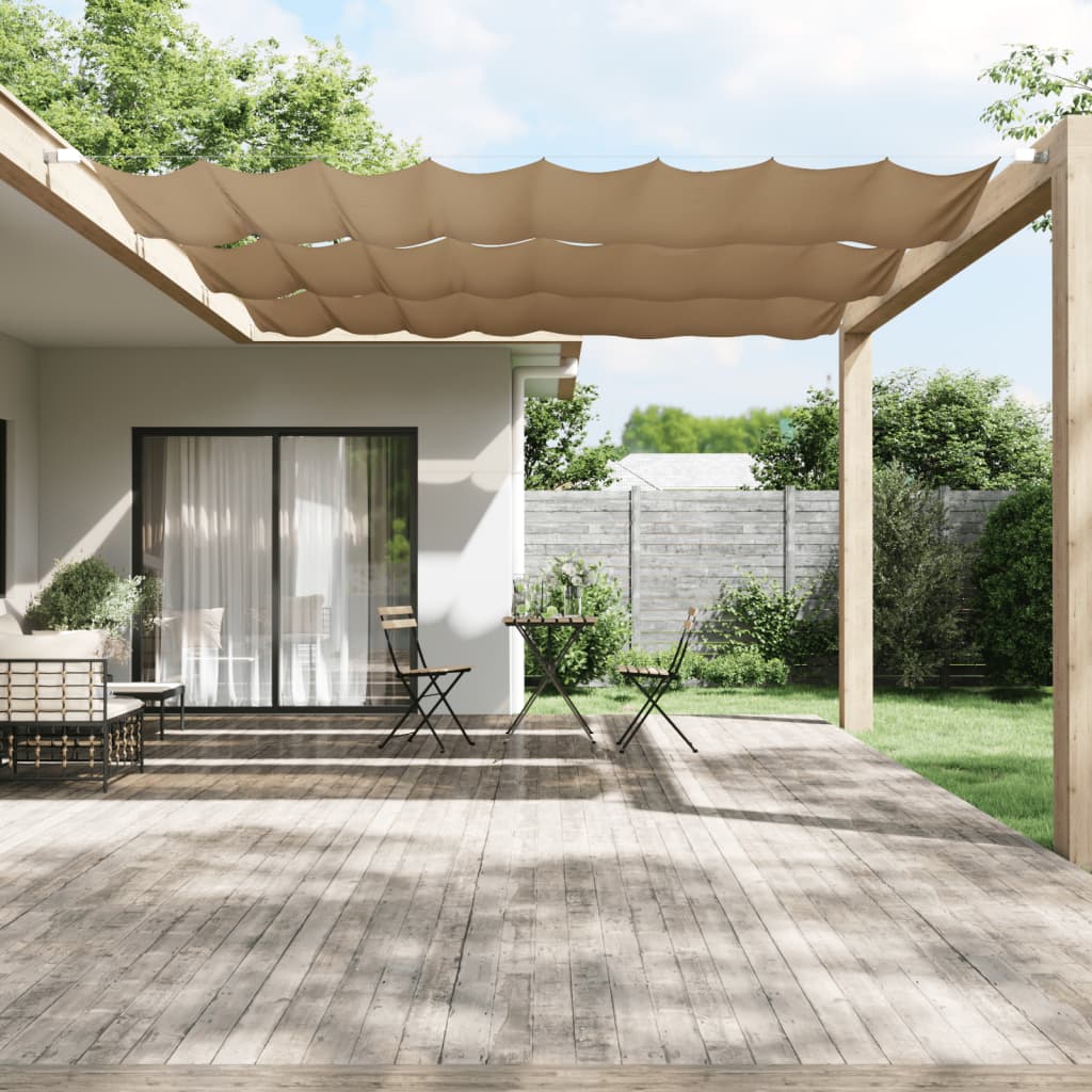 vidaXL Vertikálna markíza sivohnedá 140x420 cm oxfordská látka