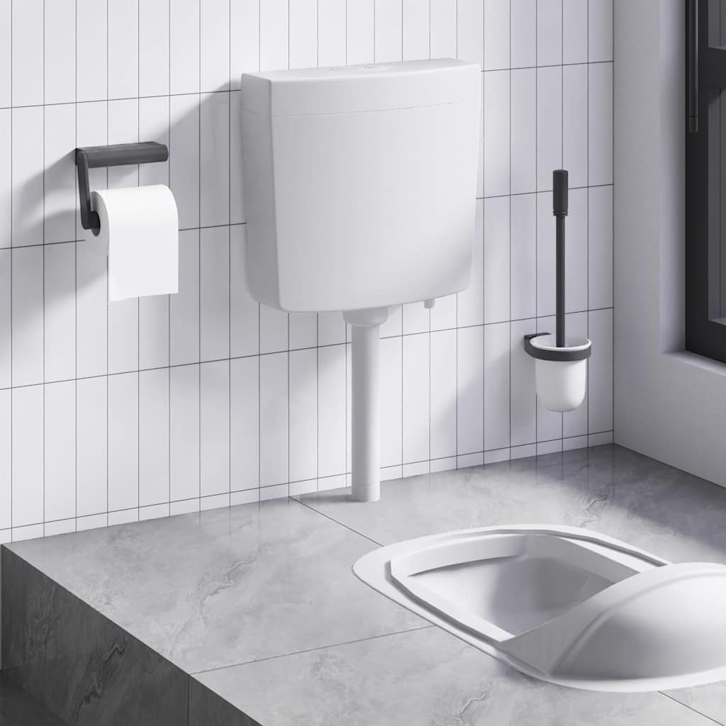 vidaXL WC nádržka so spodným prívodom vody 3/6 l, sivá