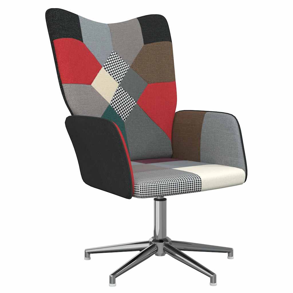 vidaXL Relaxačné kreslo patchwork látka