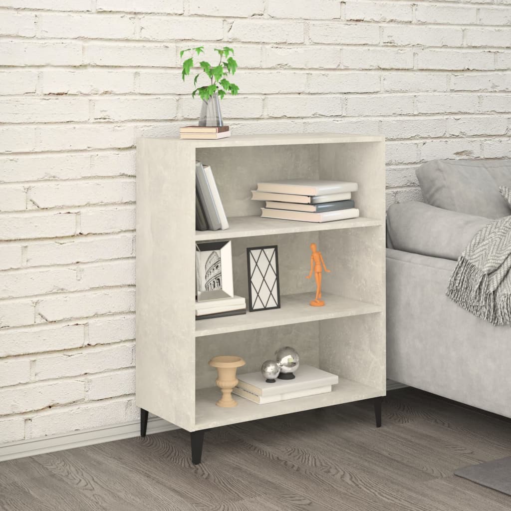 vidaXL Komoda betónovo sivá 69,5x32,5x90 cm spracované drevo