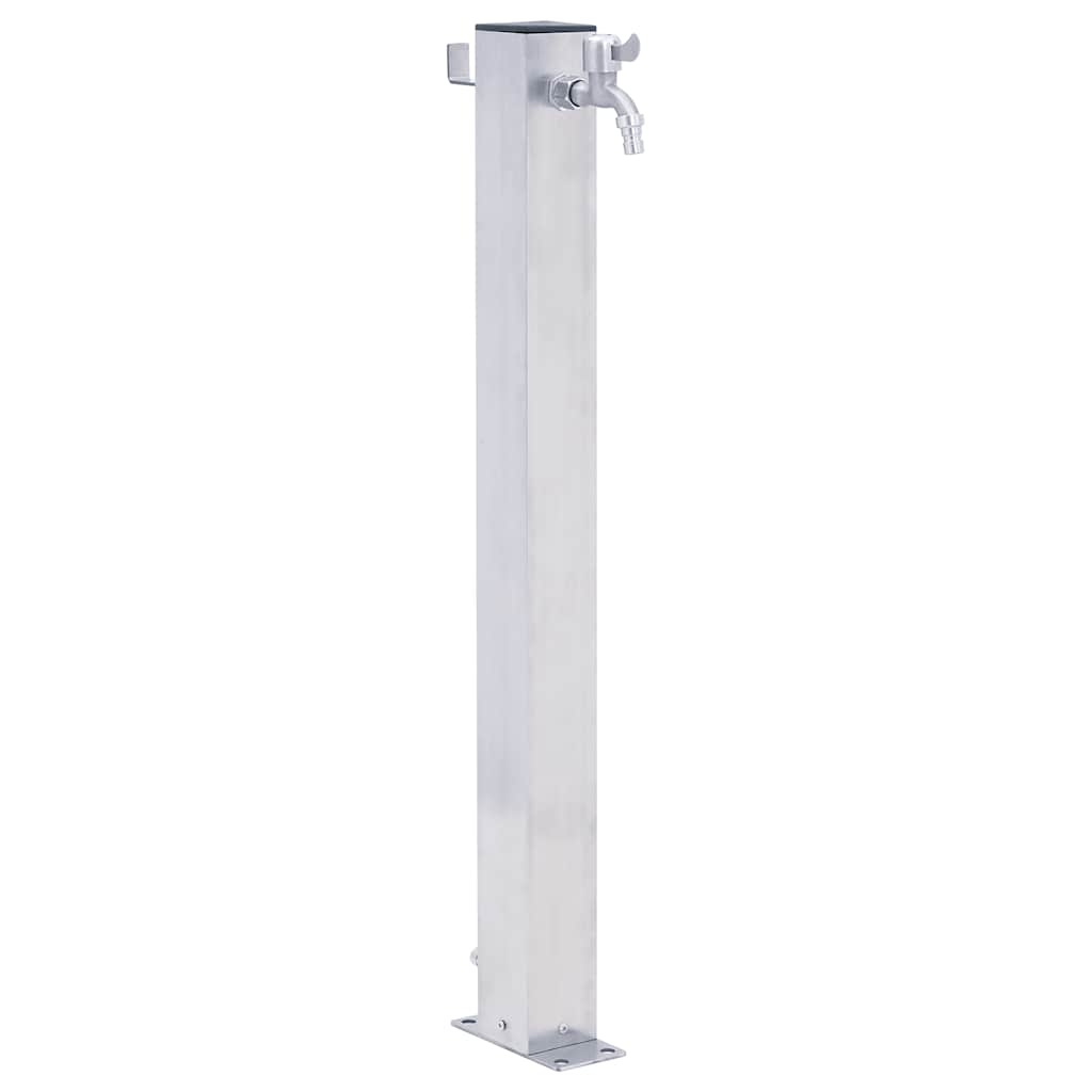 vidaXL Záhradný vodný stĺpik 100 cm nehrdzavejúca oceľ štvorcový