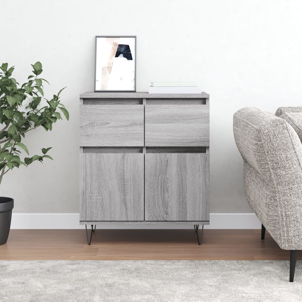 vidaXL Komoda sivý dub sonoma 60x35x70 cm spracované drevo