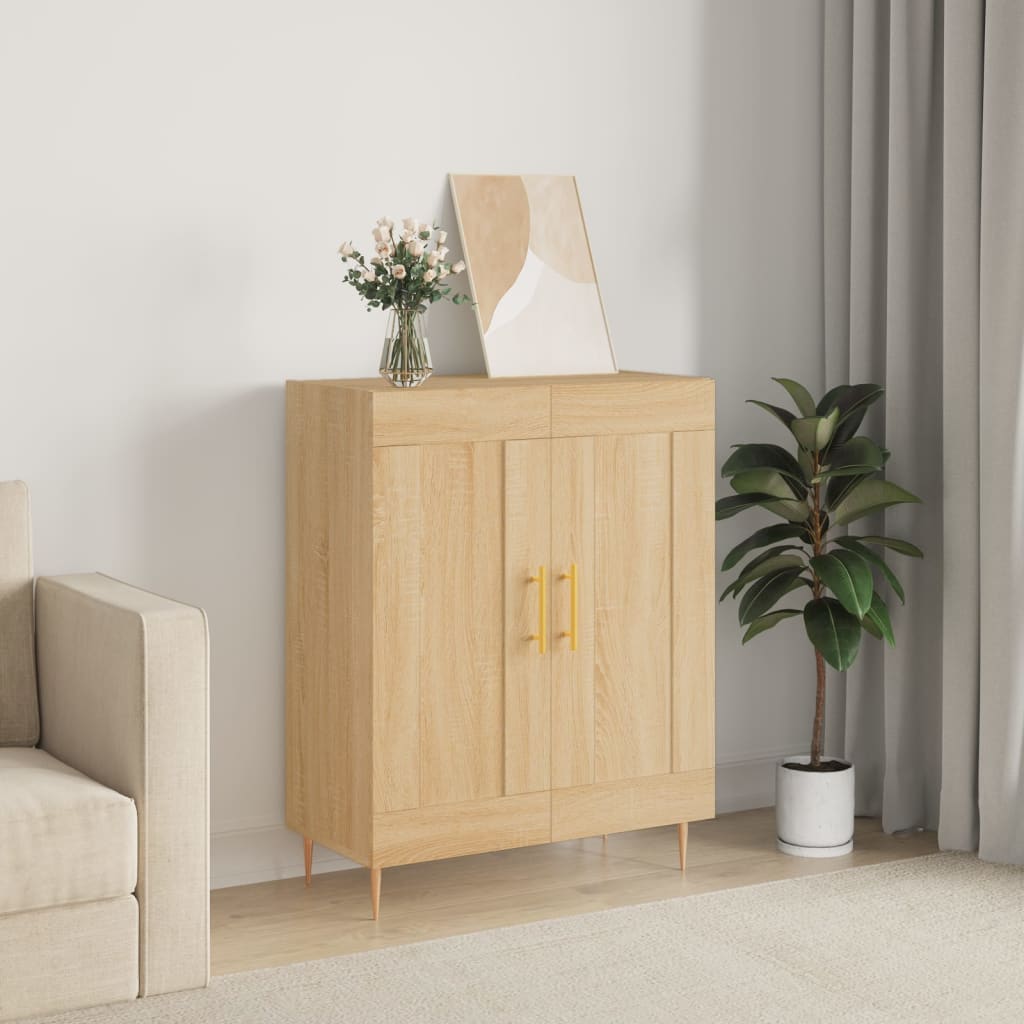 vidaXL Komoda dub sonoma 69,5x34x90 cm kompozitné drevo
