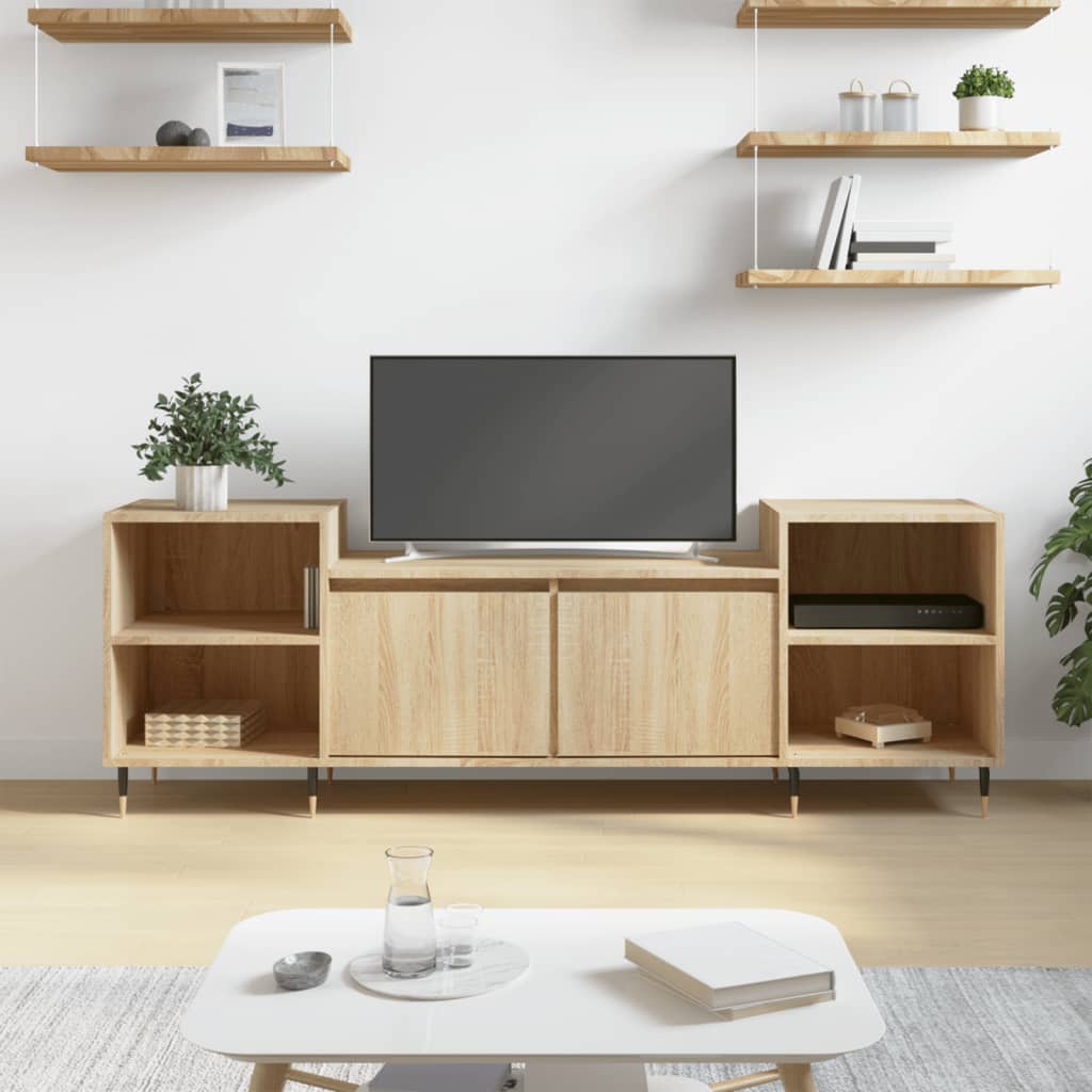 vidaXL TV skrinka dub sonoma 160x35x55 cm spracované drevo