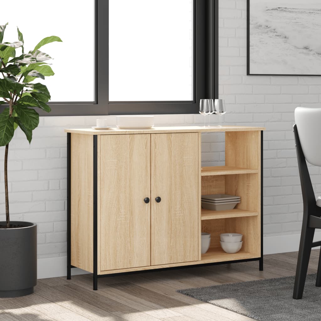 vidaXL Komoda dub sonoma 100x33x75 cm kompozitné drevo