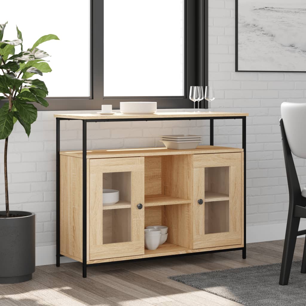 vidaXL Komoda dub sonoma 100x35x80 cm kompozitné drevo