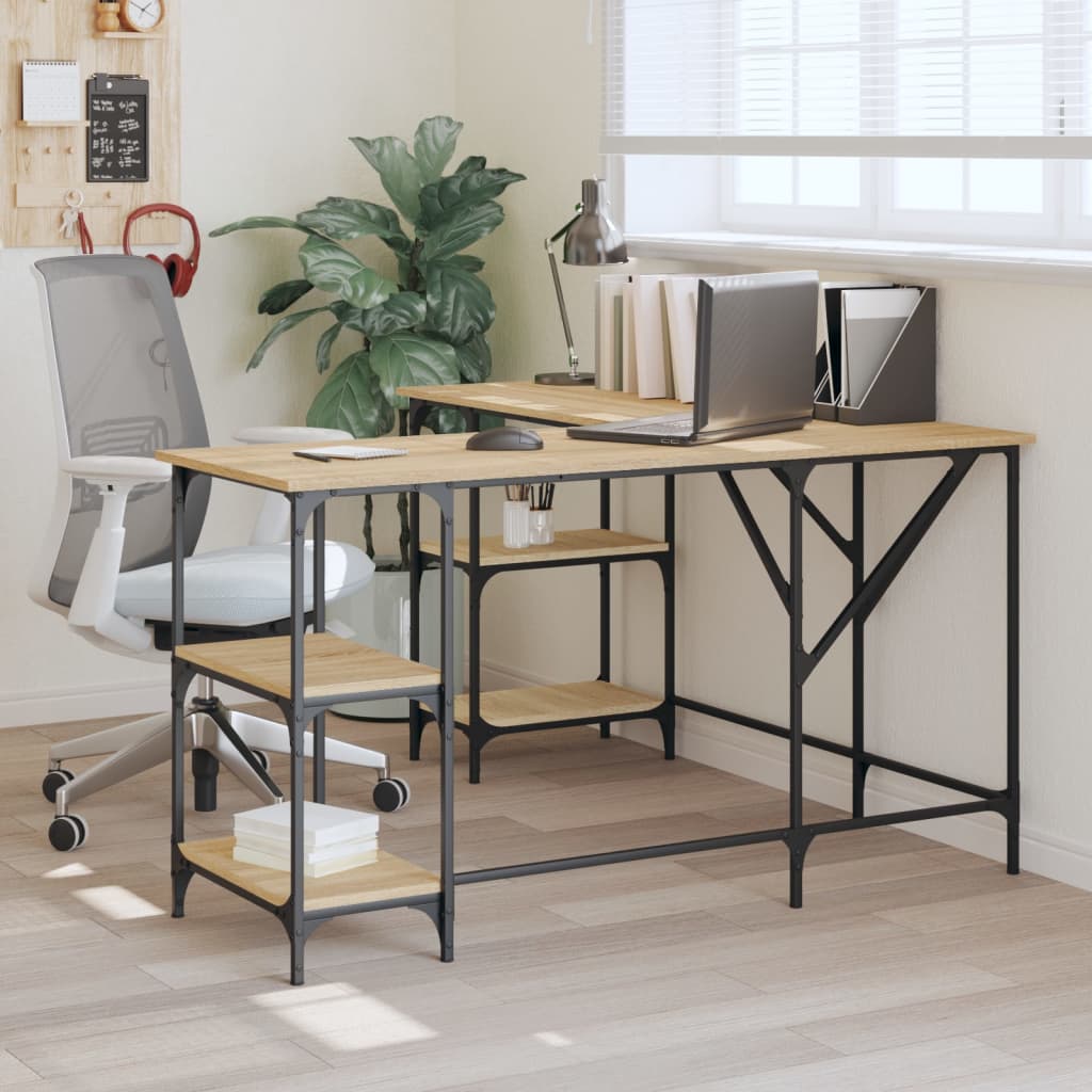 vidaXL Stôl dub sonoma 139x139x75 cm kompozitné drevo