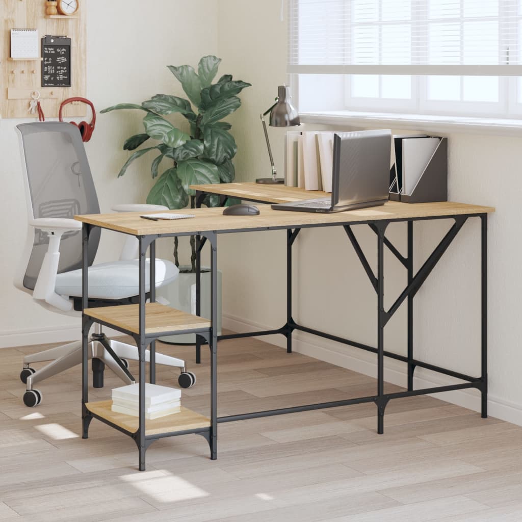 vidaXL Stôl dub sonoma 139x139x75 cm kompozitné drevo