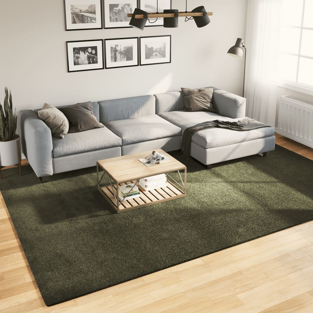 vidaXL Koberec HUARTE krátky vlas mäkký umývateľný zelený 240x340 cm