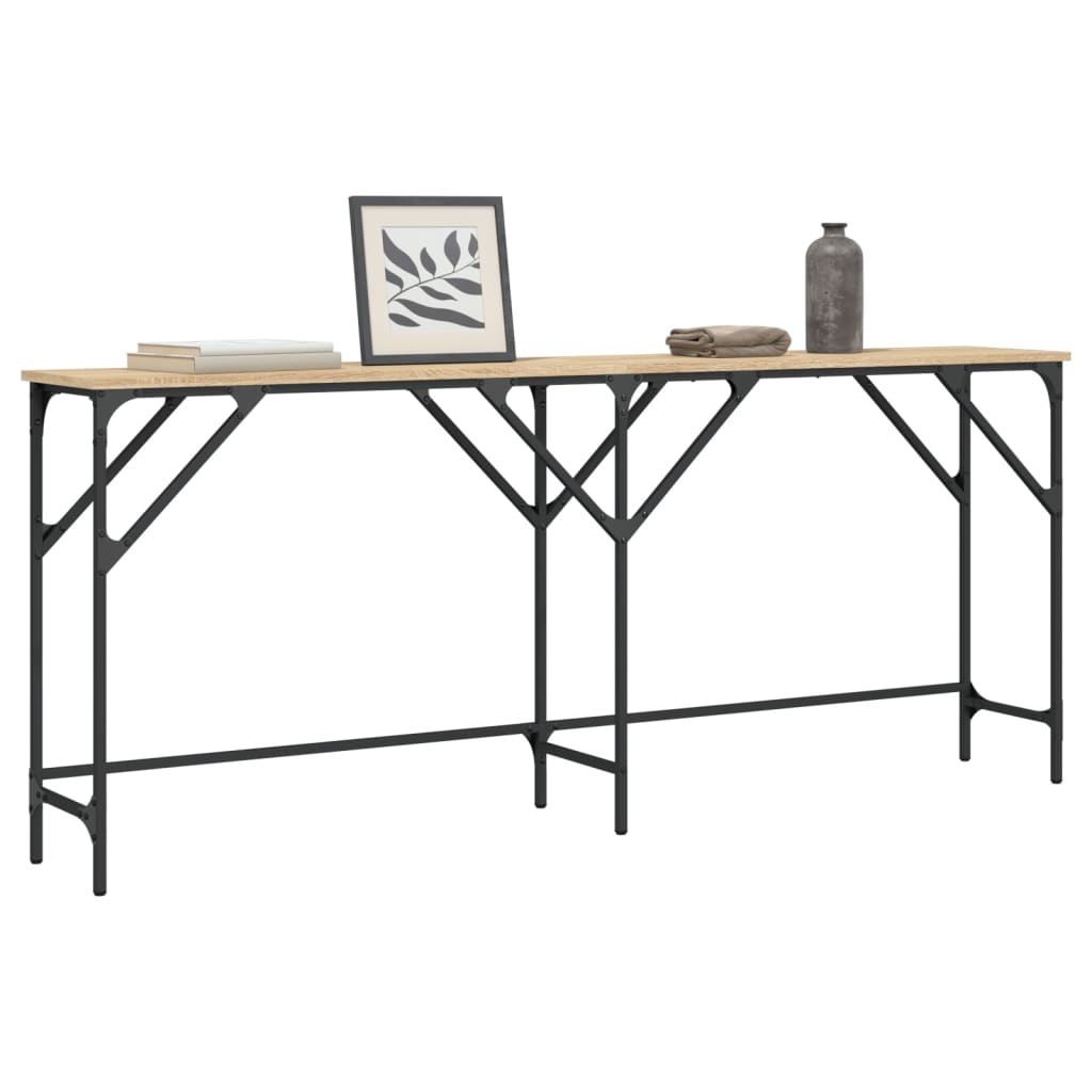 vidaXL Konzolový stolík dub sonoma 180x29x75 cm kompozitné drevo