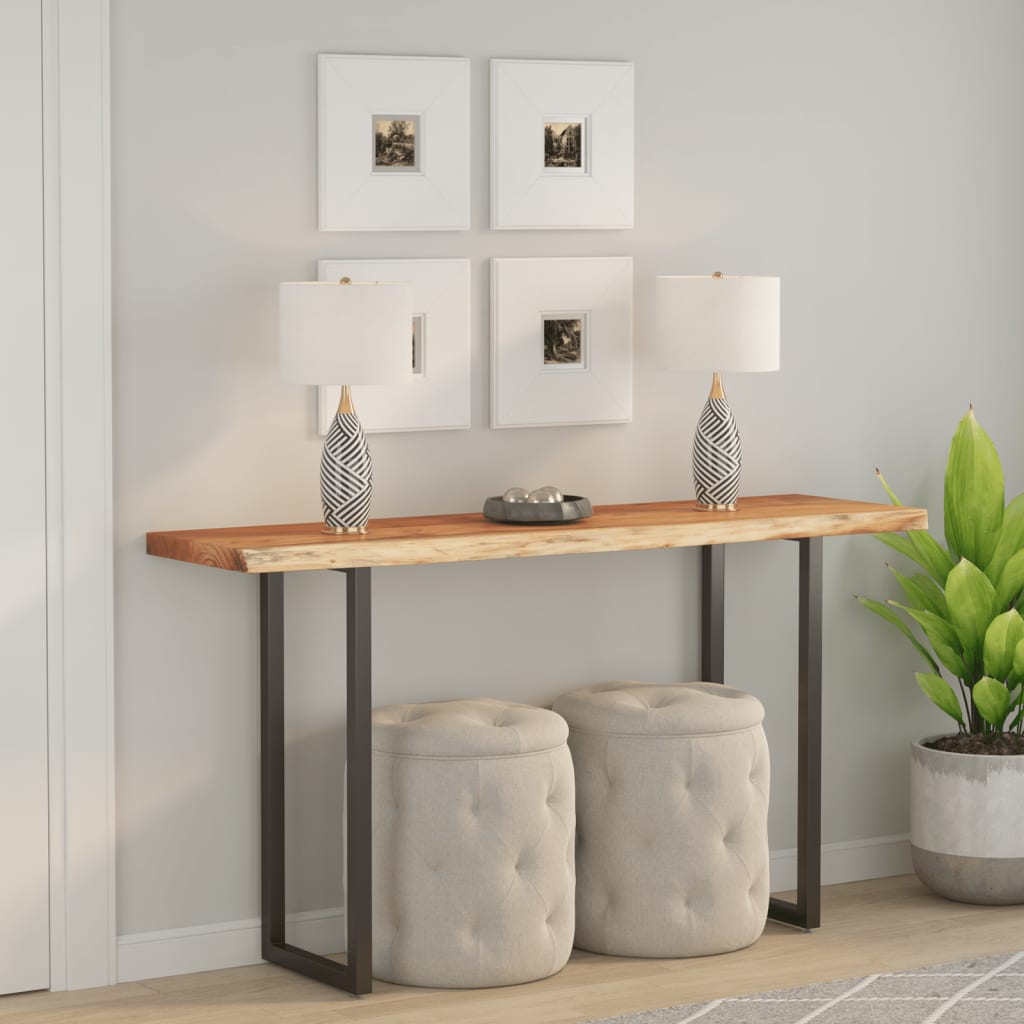 vidaXL Stolová doska 140x40x2,5 cm obdĺžnik masívna akácia živá hrana