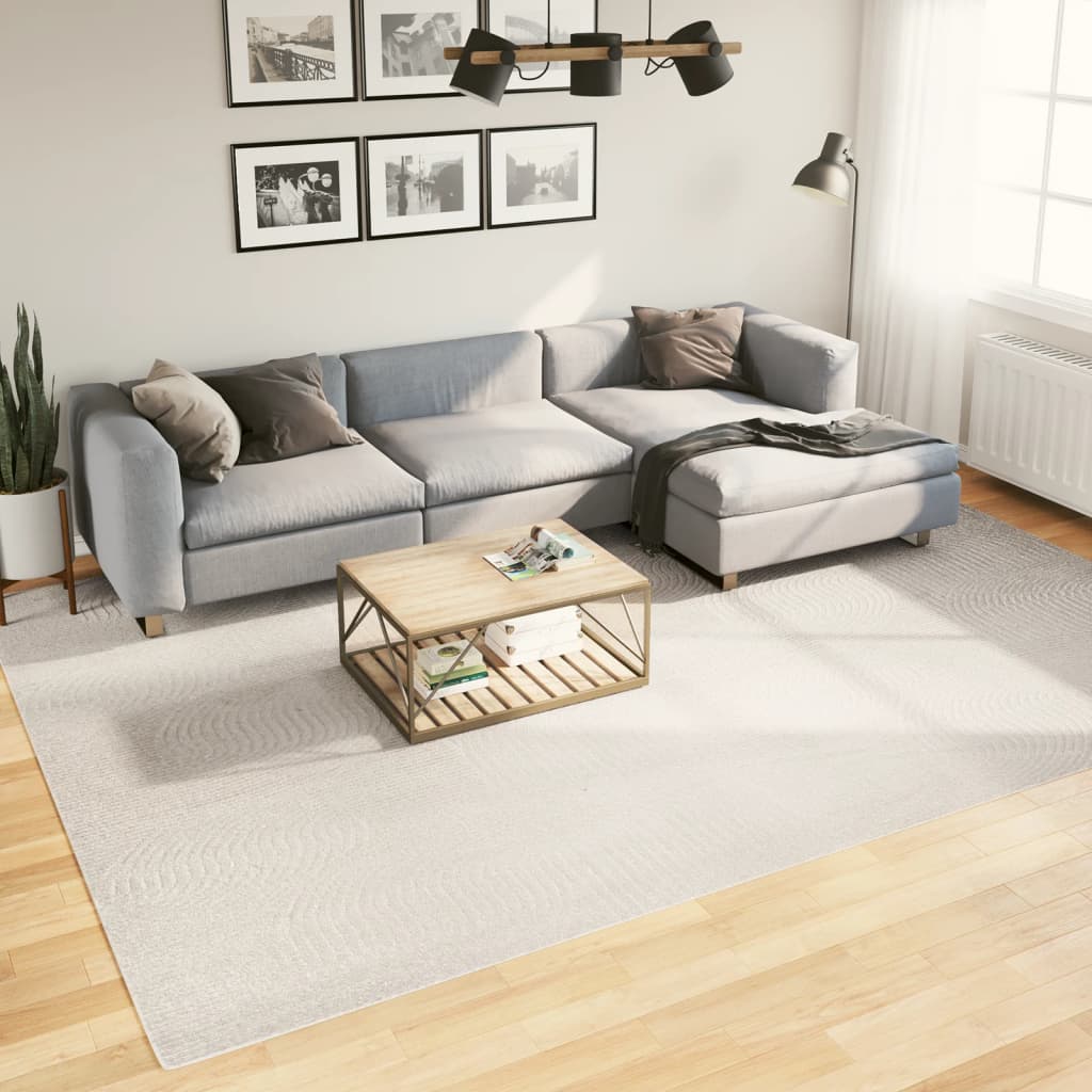 vidaXL Koberec IZA krátky vlas škandinávsky vzhľad krémový 240x340 cm