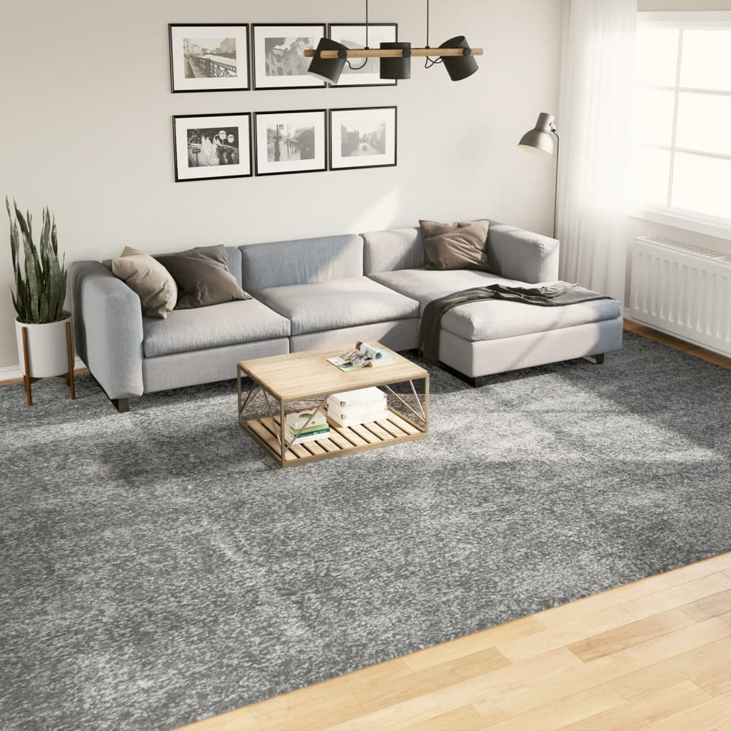 vidaXL Shaggy koberec PAMPLONA, vysoký vlas, moderný, zelený 300x400cm