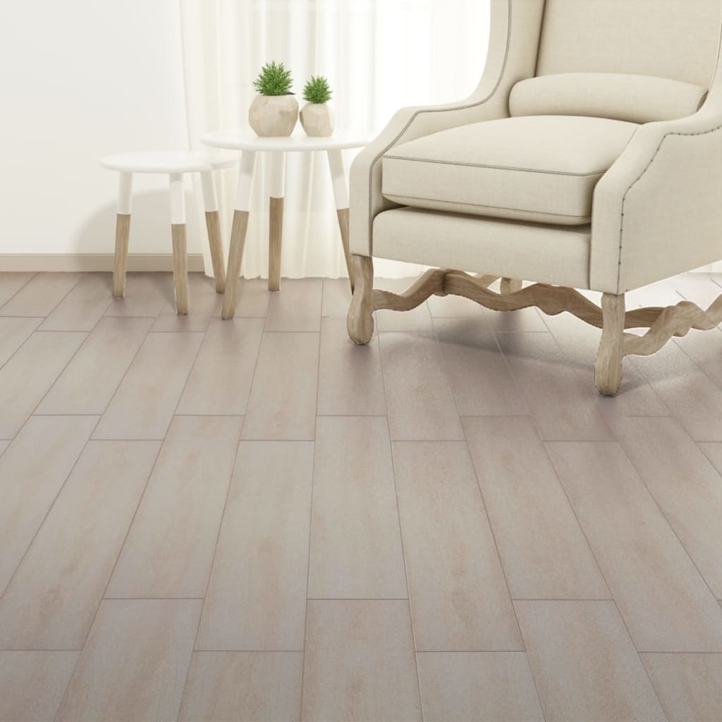 vidaXL Samolepiace podlahové dosky z PVC 2,51m² 2mm dub klasický biely