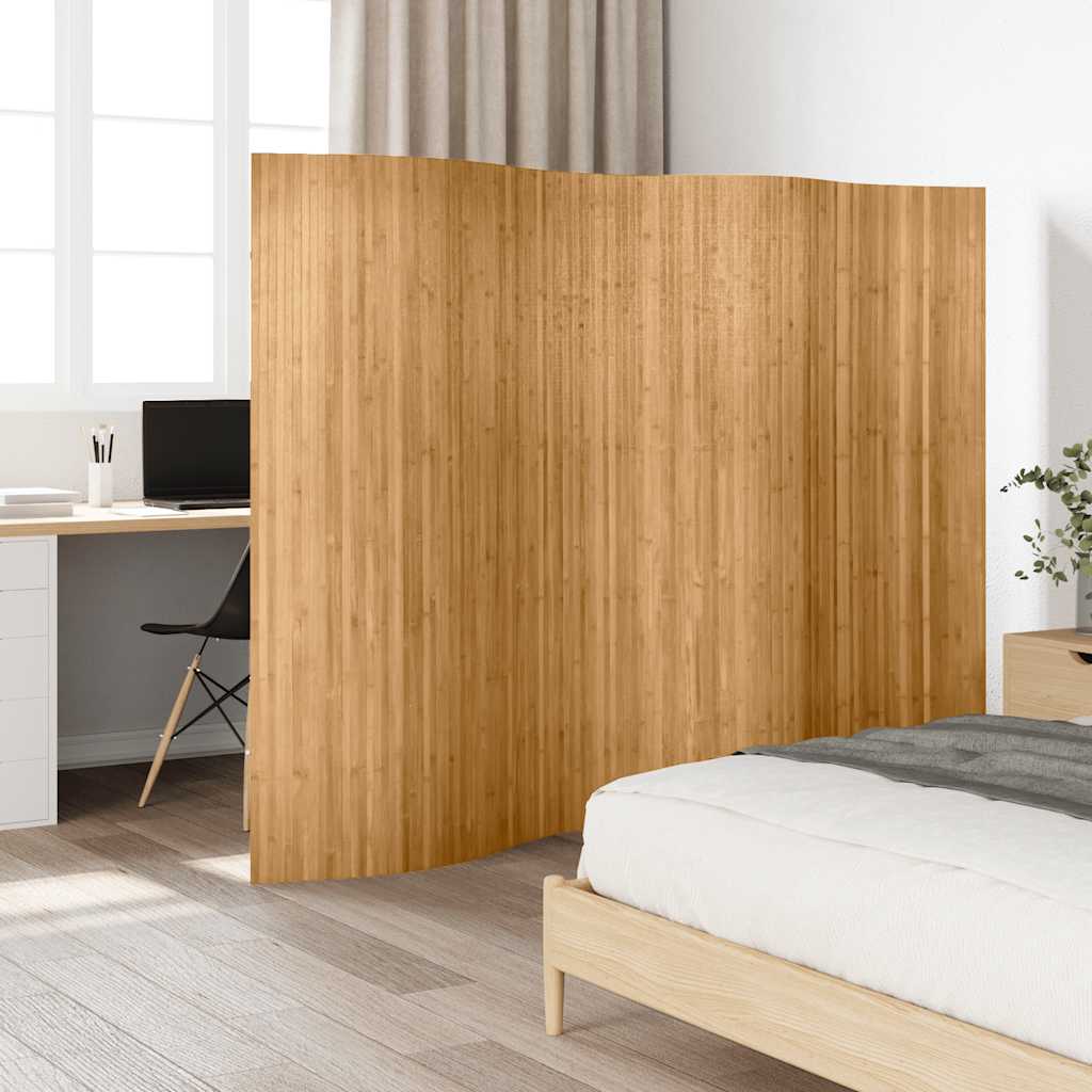 vidaXL Paraván z bambusu, prírodný, 250x165 cm