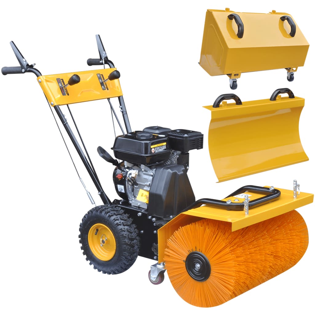 vidaXL Multifunkčná snehová radlica/zametač, benzínový pohon 6,5HP