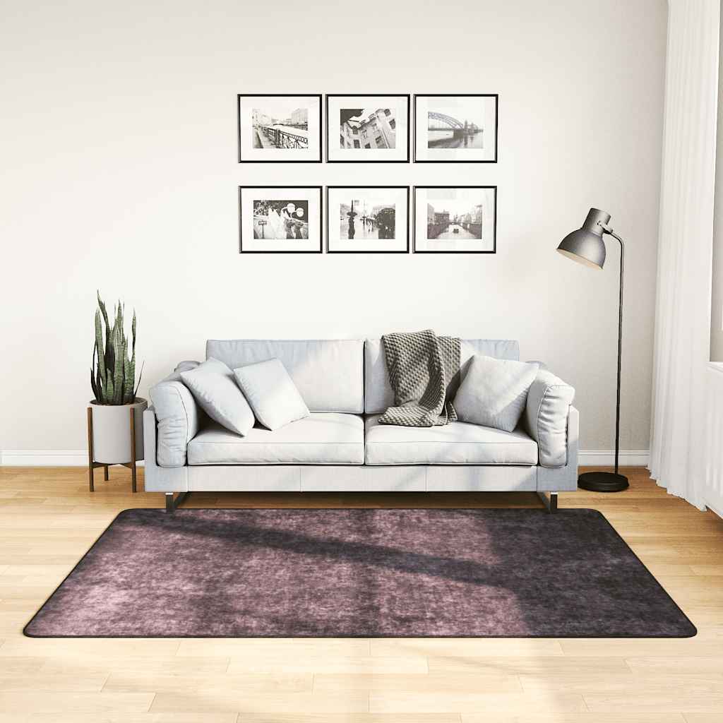 vidaXL Prateľný koberec 120x180 cm antracitový protišmykový