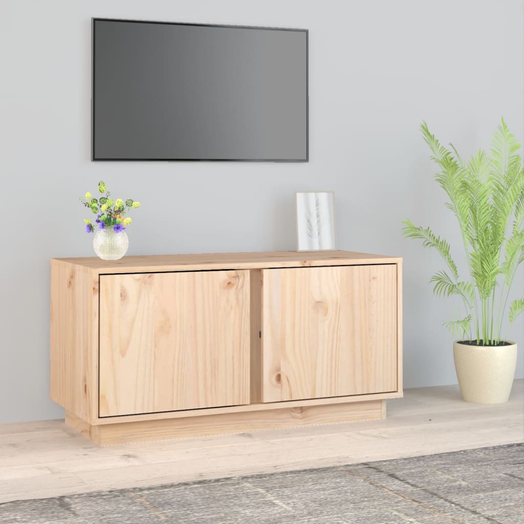 vidaXL TV skrinka 80x35x40,5 cm masívna borovica