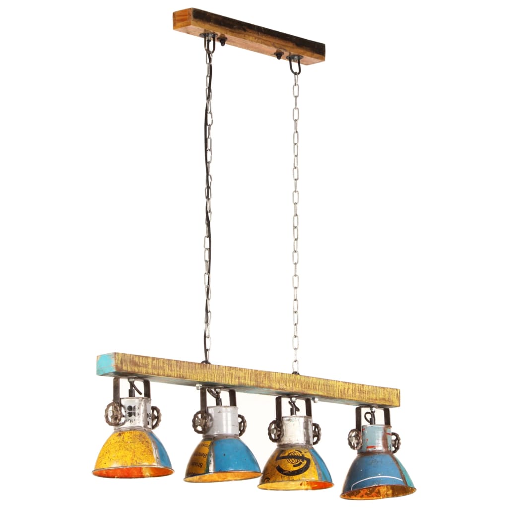 vidaXL Industriálna stropná lampa 25 W farebná 111 cm E27