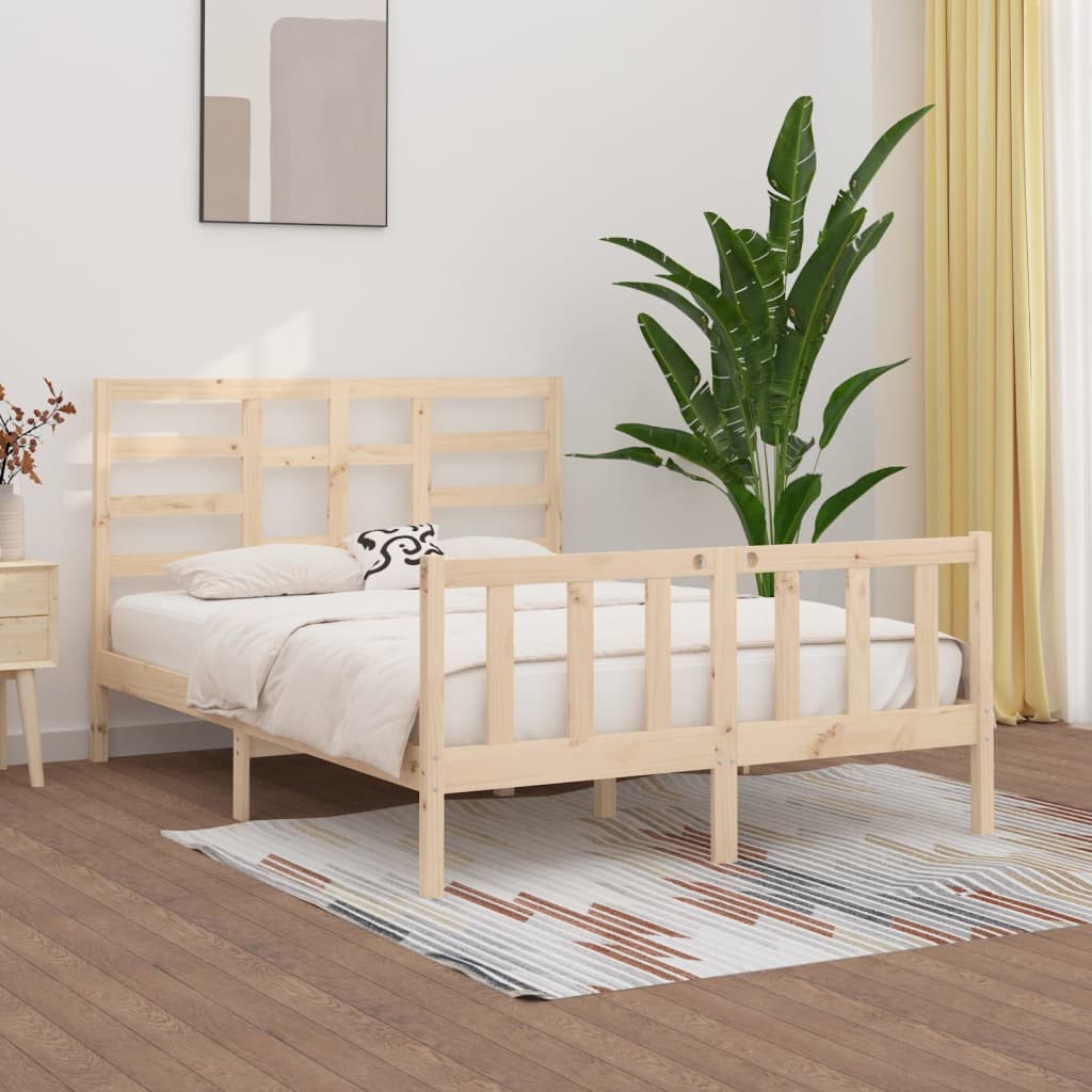 vidaXL Posteľ bez matraca 160x200 cm masívna borovica