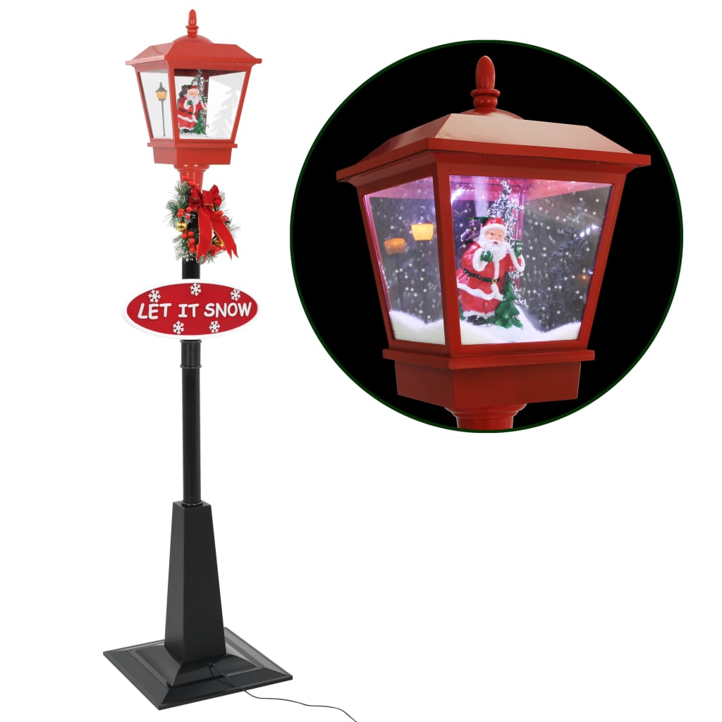 vidaXL Vianočná pouličná lampa so Santom 180 cm, LED