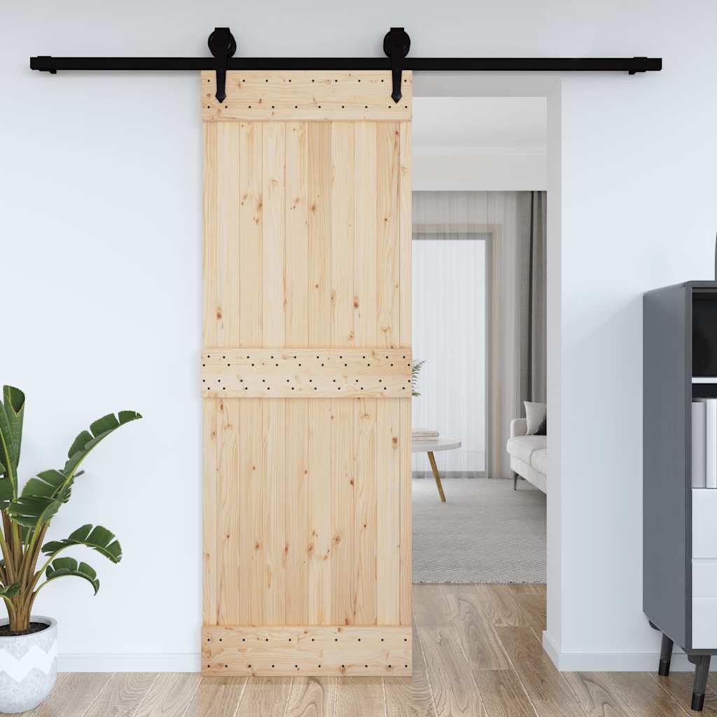 vidaXL Dvere NARVIK 80x210 cm, borovicový masív