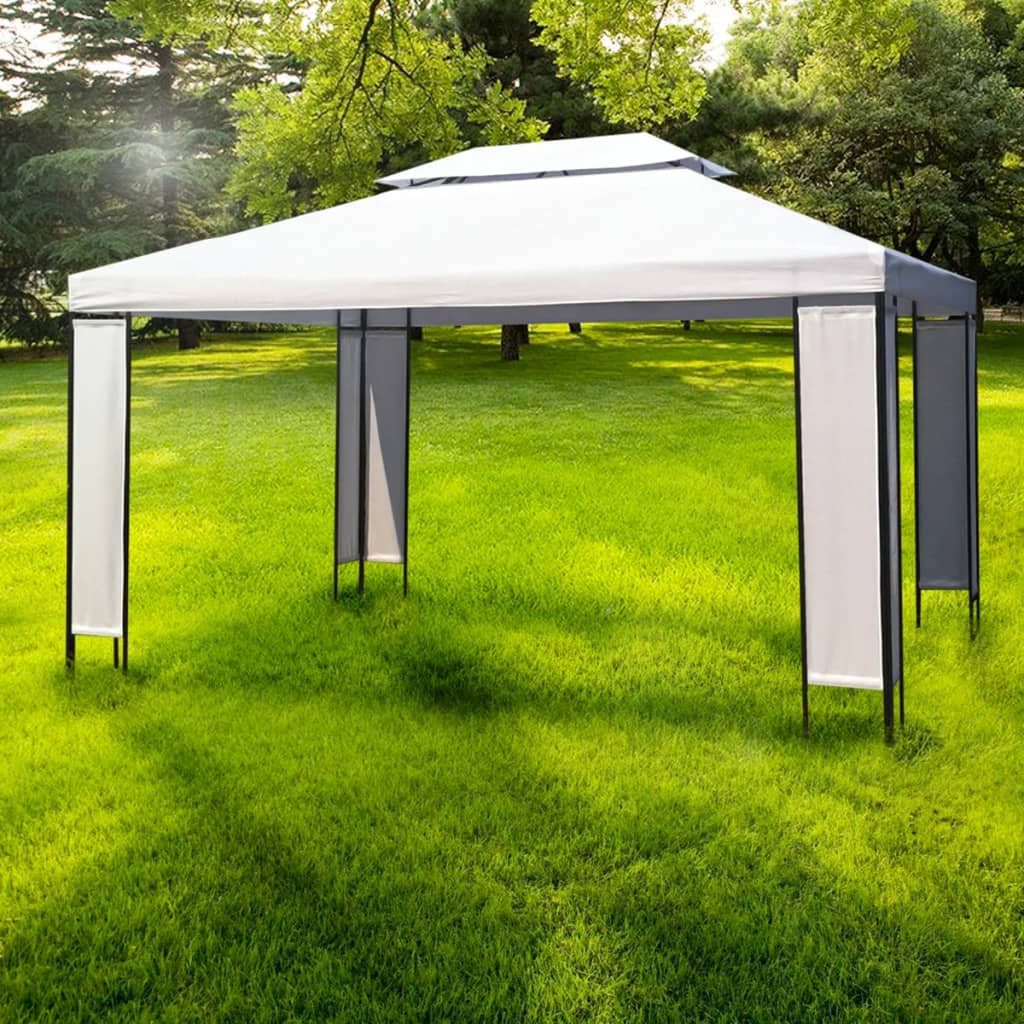 vidaXL Altánok, biely 3x4 m