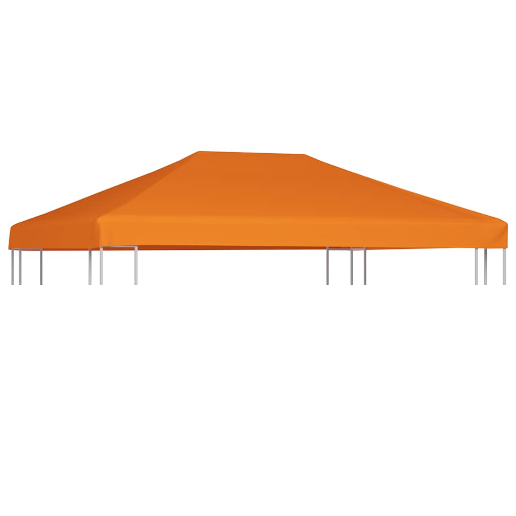 vidaXL Strieška na altánok 310 g/m² 4x3 m oranžová